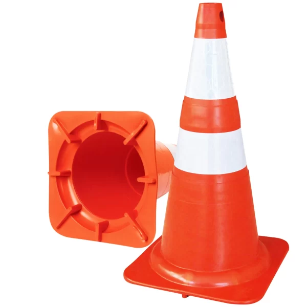 Cone de Sinalização Flexível Laranja/ Branco - Image 2